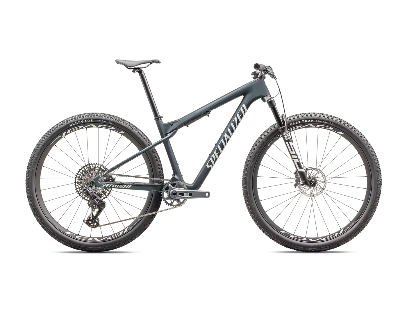 Rower Specialized Epic World Cup Expert Satin Metallic Deep Lake / White / Pearl 2025